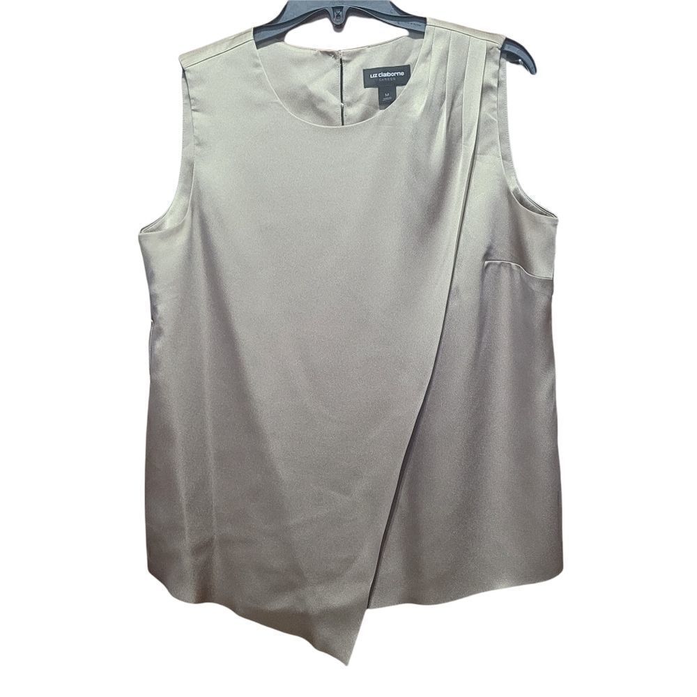 Liz Claiborne gold dressy tank